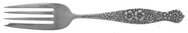 No 3 (Sterling, 1885) Medium Solid Cold Meat Serving Fork