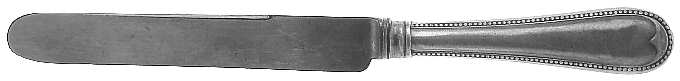 Bead (Sterling, 1893) Dessert/Tea Knife with Silverplate Blade