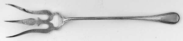Bead (Sterling, 1893) Large Lettuce Serving Fork