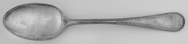 Bead (Sterling, 1893) Dessert/Oval Soup Spoon