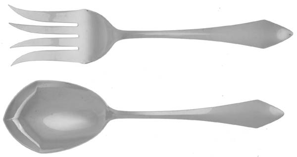 Chatham (Sterling, 1915) (2 Pc) Solid Salad Set