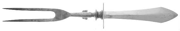 Chatham (Sterling, 1915) Large Stainless-Prong Roast Carving Fork