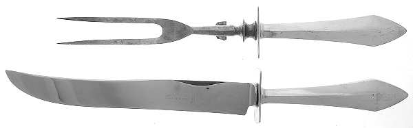 Chatham (Sterling, 1915) Large 2-Piece Roast Carving Set w/ Stainless Blade
