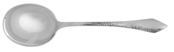 Chatham-Hammered (Sterling, 1915) Round Bowl Soup Spoon (Cream Soup)