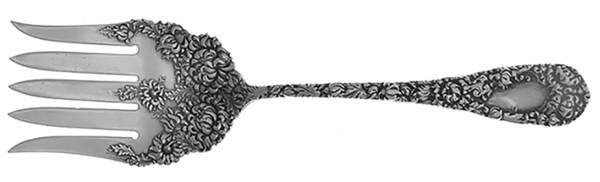 Chrysanthemum (Sterling, 1893) Small Solid Fish Serving Fork