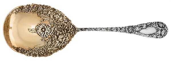 Chrysanthemum (Sterling, 1893) Large Solid Berry/Casserole Spoon