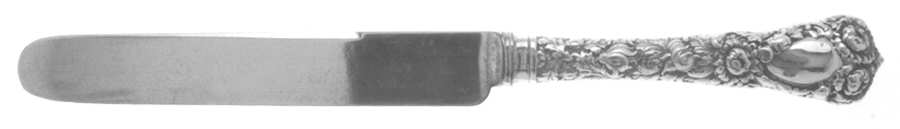 Chrysanthemum (Sterling, 1893) Dessert Knife with Silverplate Blade