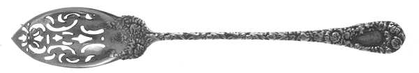 Chrysanthemum (Sterling, 1893) Pierced Bowl Short Handle Olive Spoon