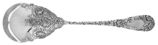 Chrysanthemum (Sterling, 1893) Solid Salad Serving Spoon