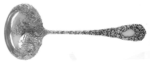 Chrysanthemum (Sterling, 1893) Oyster Ladle Solid Piece