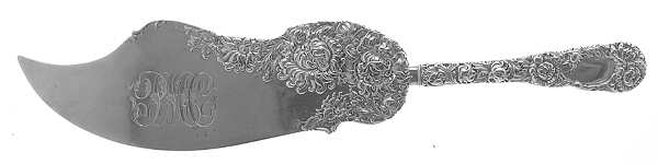 Chrysanthemum (Sterling, 1893) Solid Ice Cream Slicer