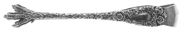 Chrysanthemum (Sterling, 1893) Small Sugar Tongs