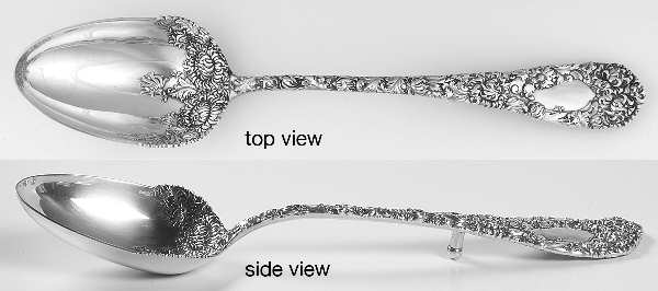 Chrysanthemum (Sterling, 1893) Gravy/Dressing Spoon with Button