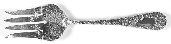 Chrysanthemum (Sterling, 1893) Solid Salad Serving Fork