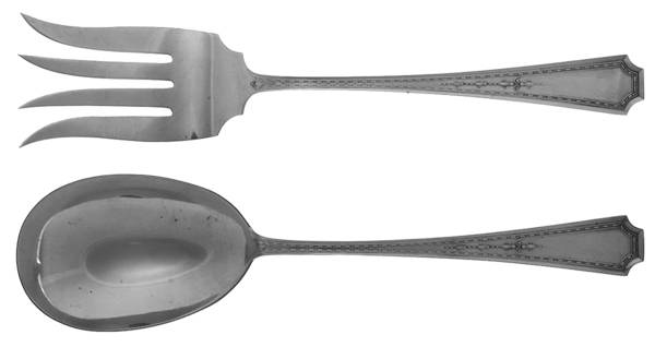 Colfax (Sterling, 1922) (2 Pc) Solid Salad Set