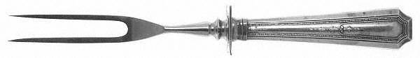 Colfax (Sterling, 1922) Small Steak Carving Fork with Stainless Prongs