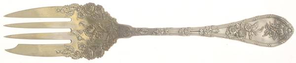 Dauphin (Sterling, 1897, No Monograms) Individual Salad Fork