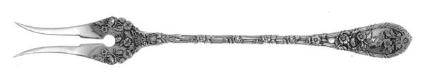 Dauphin (Sterling, 1897, No Monograms) Two-Tine Butter Pick
