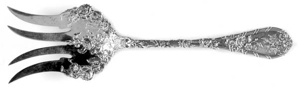 Dauphin (Sterling, 1897, No Monograms) Large Chipped Beef Fork