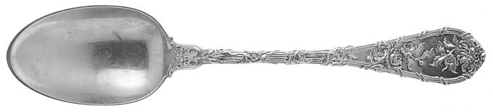 Dauphin (Sterling, 1897, No Monograms) Dessert/Oval Soup Spoon