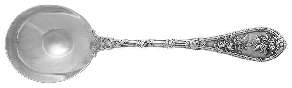 Dauphin (Sterling, 1897, No Monograms) Round Bowl Soup Spoon (Bouillon)