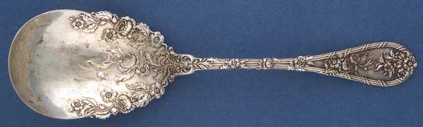 Dauphin (Sterling, 1897, No Monograms) Solid Salad Serving Spoon
