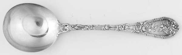 Dauphin (Sterling, 1897, No Monograms) Round Bowl Soup Spoon (Gumbo)