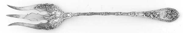Dauphin (Sterling, 1897, No Monograms) Large Lettuce Serving Fork