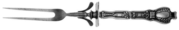 Du Barry (Sterling, 1901) Large Stainless-Prong Roast Carving Fork