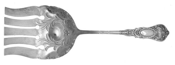 Empire (Sterling, 1895) Large Solid Asparagus Serving Fork
