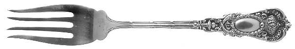 Empire (Sterling, 1895) Small Solid Cold Meat Serving Fork
