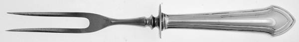 Essex (Sterling, 1911) Small Steak Carving Fork with Stainless Prongs