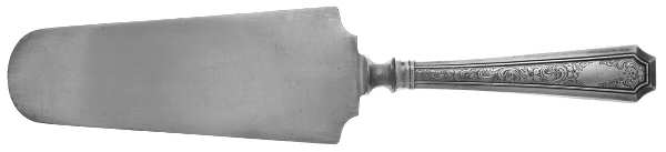 Fairfax No. 4-B-Engv (Sterling, 1910) Cake Knife with Silverplate Blade