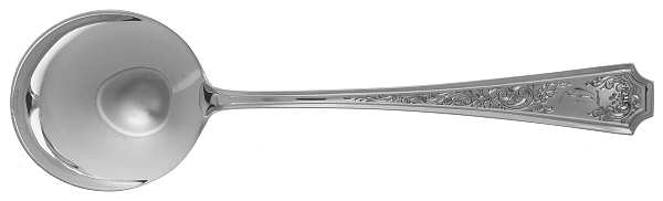 Fairfax No. 4-B-Engv (Sterling, 1910) Round Bowl Soup Spoon (Bouillon)