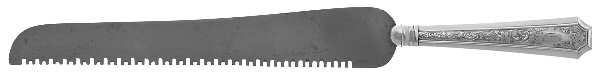 Fairfax No. 4-B-Engv (Sterling, 1910) Bread Knife with Silverplate Blade