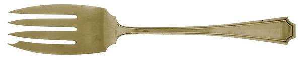 Fairfax (Sterling, 1910) Large Solid Cold Meat Serving Fork