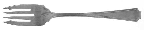 Fairfax (Sterling, 1910) Large Individual Solid Fish/Salad Fork