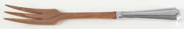 Fairfax (Sterling, 1910) Salad Serving Fork with Wooden Prongs