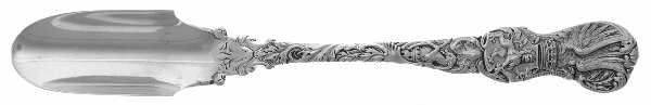 Heraldic (Sterling, 1888) Solid Large Cheese Scoop
