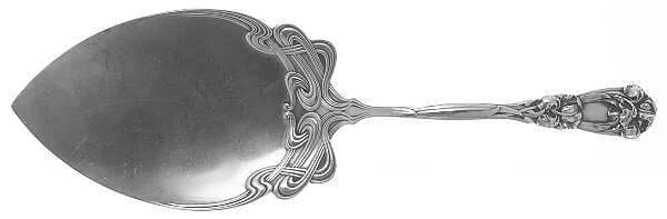 Iris (Sterling, 1900, No Monograms) Large Solid Pie Knife