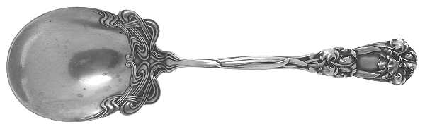 Iris (Sterling, 1900, No Monograms) Sugar Spoon