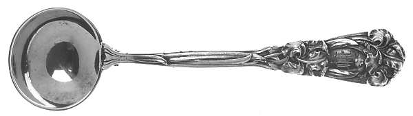Iris (Sterling, 1900, No Monograms) Master Salt Spoon