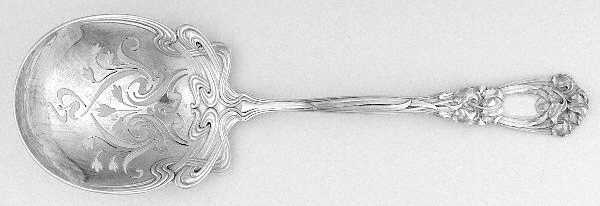 Iris (Sterling, 1900, No Monograms) Ice Serving Spoon Large