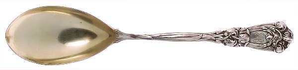 Iris (Sterling, 1900, No Monograms) Solid Serving Spoon