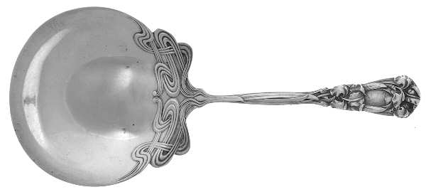 Iris (Sterling, 1900, No Monograms) Solid Bon Bon Spoon