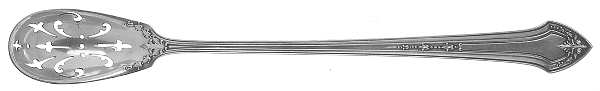 Lenox (Sterling, 1912) Pierced Bowl Long Handle Olive Spoon