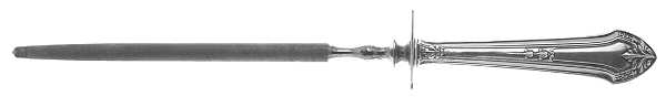 Lenox (Sterling, 1912) Large Roast Steel Rod Knife Sharpener