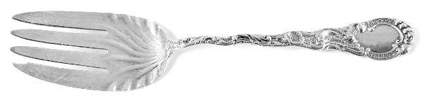 Louis XV (Sterling, 1891) Large Solid Cold Meat Serving Fork