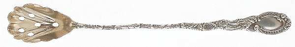Louis XV (Sterling, 1891) Pierced Bowl Long Handle Olive Spoon