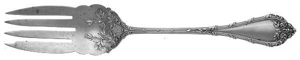 Madame Royale (Sterling, 1897) Large Solid Cold Meat Serving Fork
